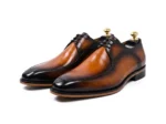 Classic Brown Patina Derby for Men - Image 2