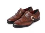 Classic Brown Wingtip Kiltie Monk Shoes - Image 2