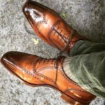 Men’s Classic Brown Wingtip Brogue Oxfords