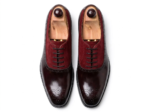 Men’s Elegant Black & Maroon Suede Formal Oxford Shoes - Image 2