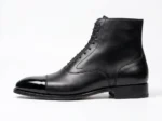 Men's Black Leather Ankle Boots