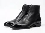 Men's Black Leather Ankle Boots - Image 2