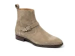 Men's Premium Beige Suede Ankle Boots - Image 4