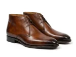 Royal Brown Leather Ankle Boots - Image 2