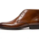 Royal Brown Leather Ankle Boots