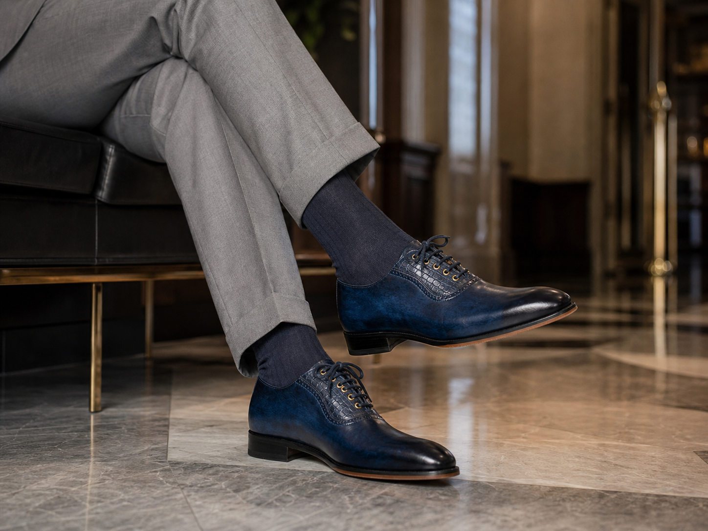 Kensington Wingtip Boot styled, secondary view