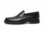 Alderwick — Black Calf Lug-Sole Penny Loafer