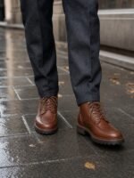 Ashvale Chestnut Grain Moc-Toe Boot styled walking