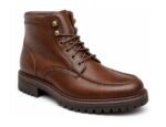 Ashvale Chestnut Grain Moc-Toe Boot - White BG 3-Quarter