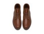 Ashvale Chestnut Grain Moc-Toe Boot - White BG Top View Pair