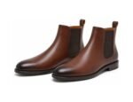 Aureldale Museum Brown Wholecut Chelsea Boot - White BG Pair
