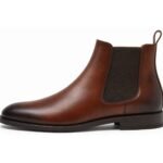 Aureldale Museum Brown Wholecut Chelsea Boot - White BG Side Profile