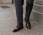 Balmorian — Dark Brown Calf & Suede Balmoral Dress Boot - Image 6