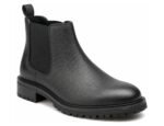 Blackthorn Black Grain Commando Chelsea Boot - White BG 3-Quarter