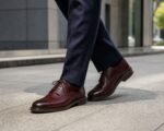 Calverdon Burgundy Calf Longwing Blucher styled - lifestyle primary
