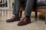 Calverdon Burgundy Calf Longwing Blucher styled - lifestyle secondary