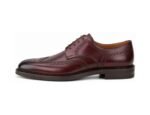 Calverdon Burgundy Calf Longwing Blucher - White BG Side Profile