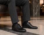 Citymere Black Plain-Toe City Derby styled - lifestyle secondary