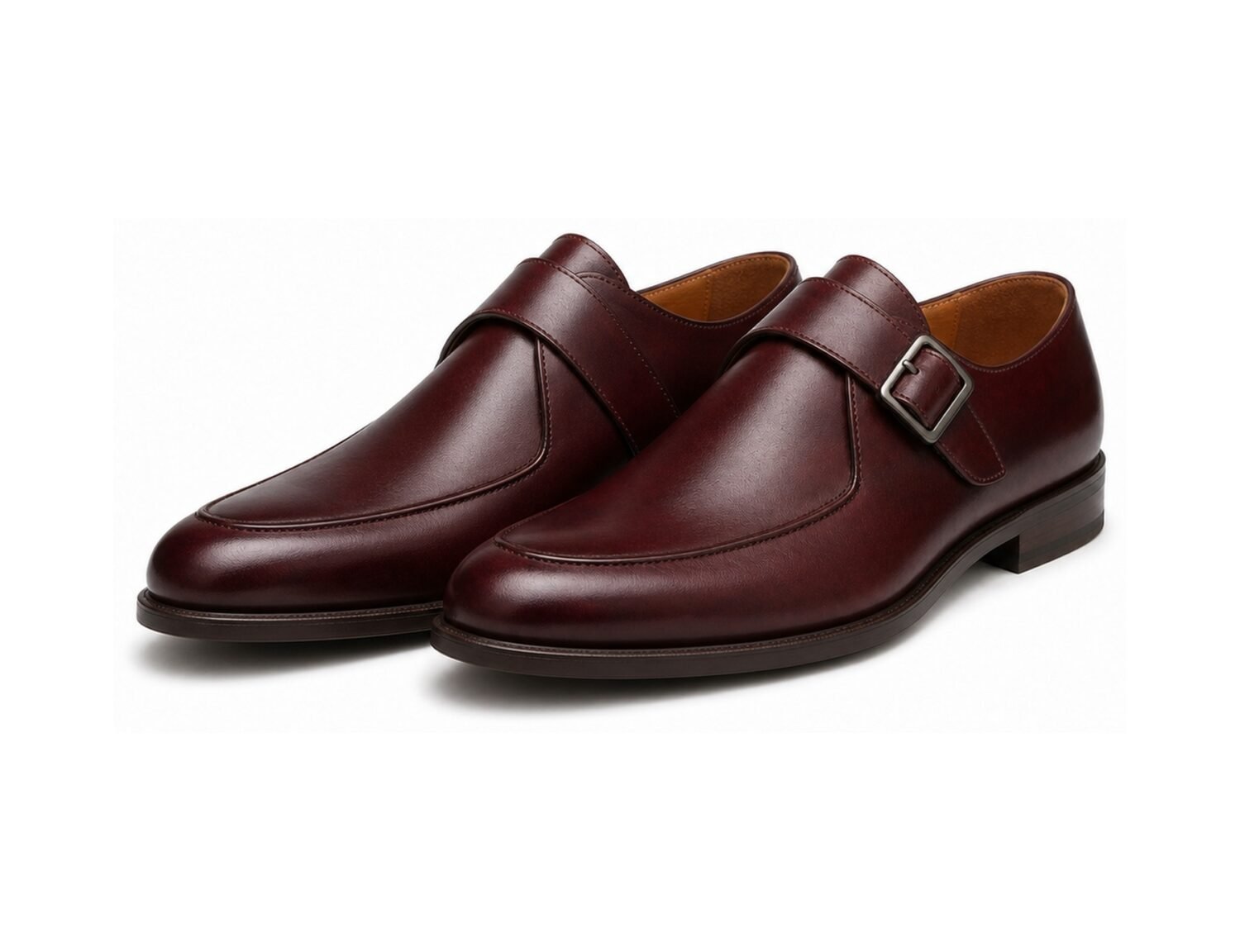 Claretto Burgundy Single Monk - White BG Pair