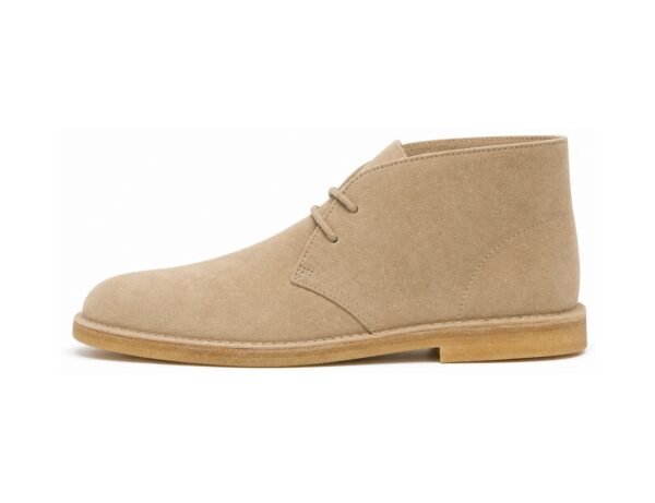 Dunewick Sand Suede Desert Boot - White BG Side Profile