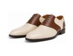 Fairwick Brown Cream Two-Tone Saddle Shoe - White BG Pair