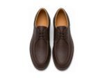 Fenmarsh Chocolate Grain Tyrolean Derby - White BG Top View Pair