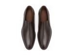 Graftmere Dark Brown Calf Side-Gusset Slip-On - White BG Top View Pair