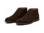 Heathford Dark Brown Suede Chukka Boot - White BG Pair