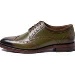 Kensington Olive Derby - White BG Side