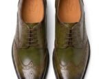 Kensington Olive Derby - White BG Top View