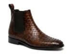 Kingshale Brown Exotic Chelsea Boot - White BG Pair