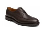 Northvale Dark Brown Grain Split-Toe Derby - White BG 3-Quarter