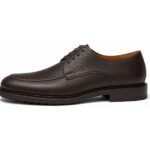Northvale Dark Brown Grain Split-Toe Derby - White BG Side Profile