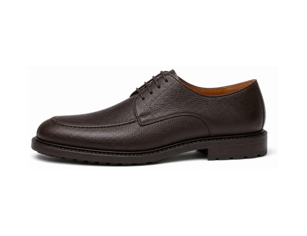 Northvale Dark Brown Grain Split-Toe Derby - White BG Side Profile