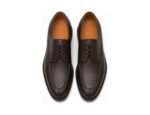 Northvale Dark Brown Grain Split-Toe Derby - White BG Top View Pair