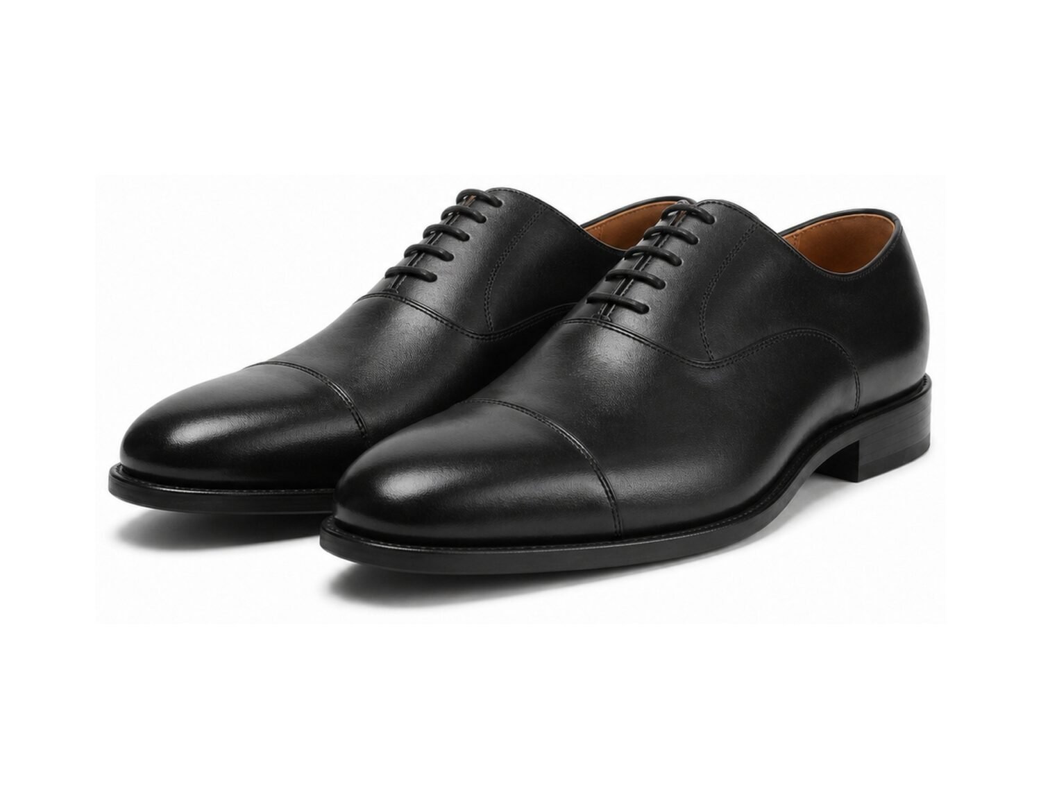 Regenton Black Cap-Toe Oxford - White BG Pair