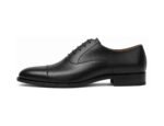 Regenton Black Cap-Toe Oxford - White BG Side Profile