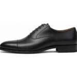 Regenton Black Cap-Toe Oxford - White BG Side Profile