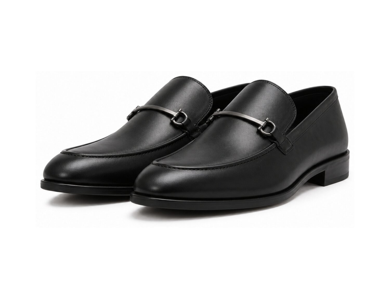 Sterlingford Black Calf Horsebit Loafer - White BG Pair
