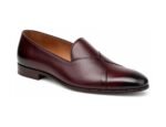 Valeroux Oxblood Calf Butterfly Loafer - White BG 3-Quarter