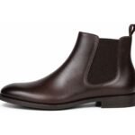 Westmere Dark Brown Calf Chelsea Boot - White BG Side Profile