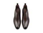 Westmere Dark Brown Calf Chelsea Boot - White BG Top View Pair