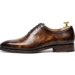 Windsor Plain Oxford Antique Brown - White BG Side